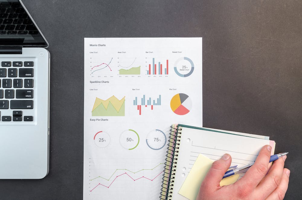 Business team analyzing data on digital dashboard