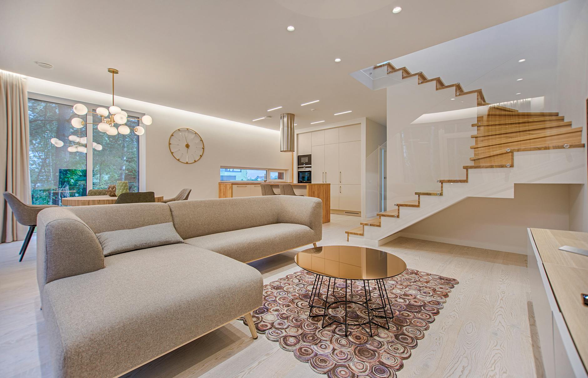 Home furnishing store interior with modern display